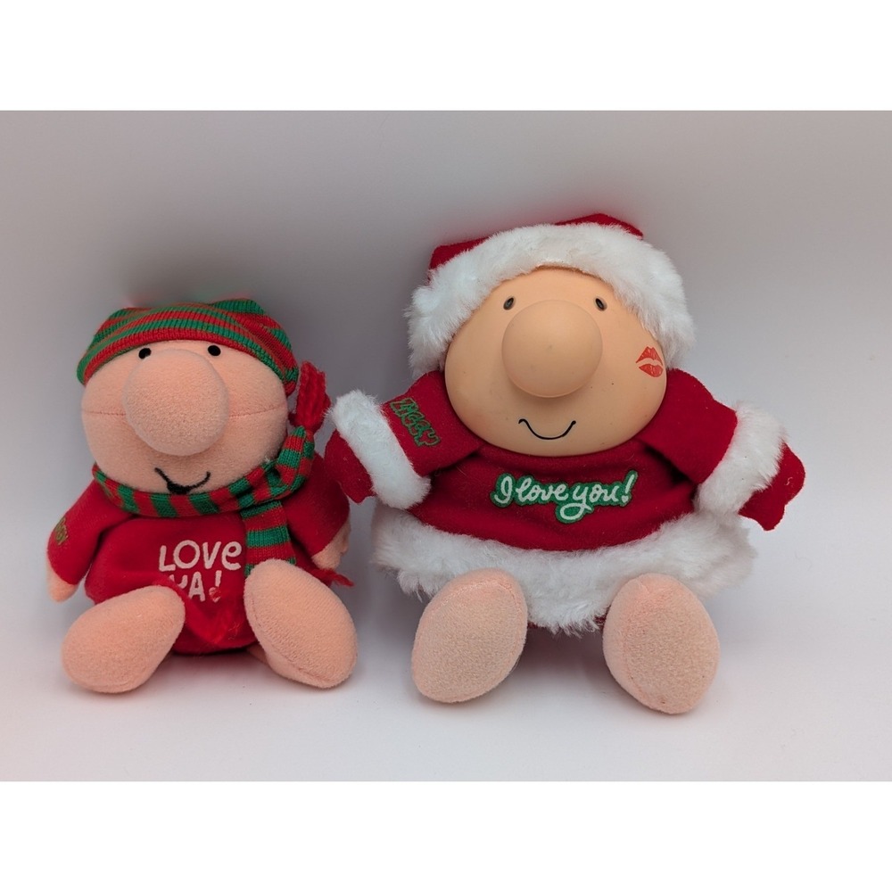 American Greetings Ziggy Doll Plush Christmas 6 7 Inch Lot Stuffed‎